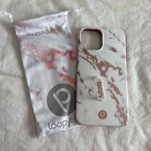 Loopy Case for iPhone 12 Pro Max - Rose Gold Metallic